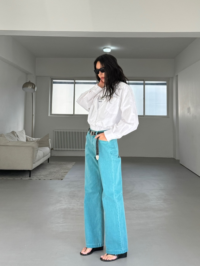 LIMLIMLIM韓國直郵女士新品熱賣人氣時尚真品休閑褲不含腰帶LIM LIM LIM休閑褲