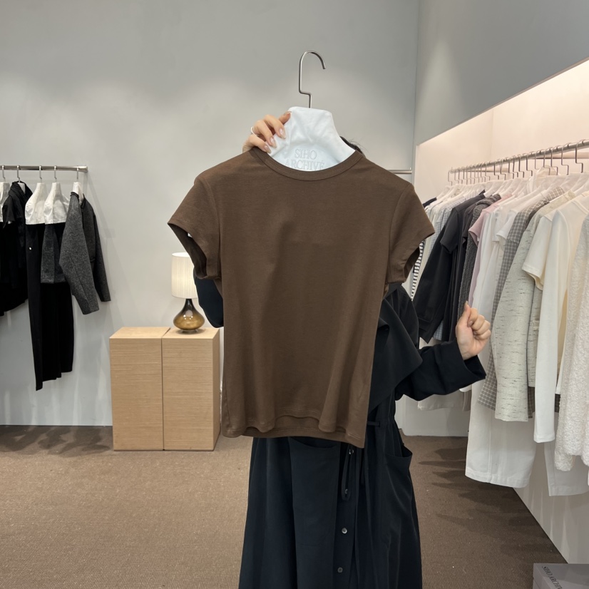 SIHO ARCHIVE韓國代購女士新款熱賣26春夏職業推薦T恤修身SIHO ARCHIVET恤圖色2