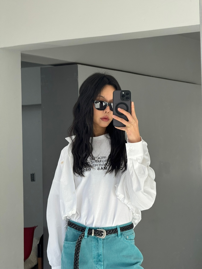 LIMLIMLIM東大門代購女士新品26春夏人氣時尚休閑襯衫蕾絲衫LIM LIM LIM襯衫/蕾絲衫