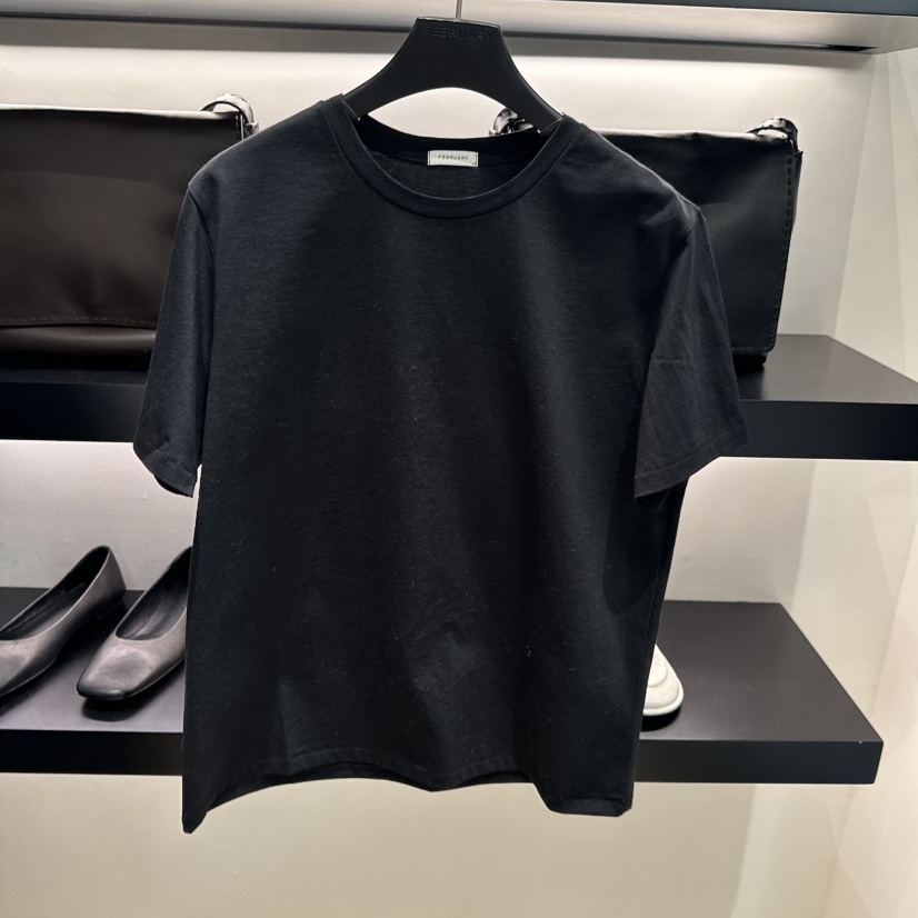 FEBRUARY 11韓國代購女裝新款熱賣真品推薦人氣26春夏T恤FEBRUARY 11T恤圖色2黑色