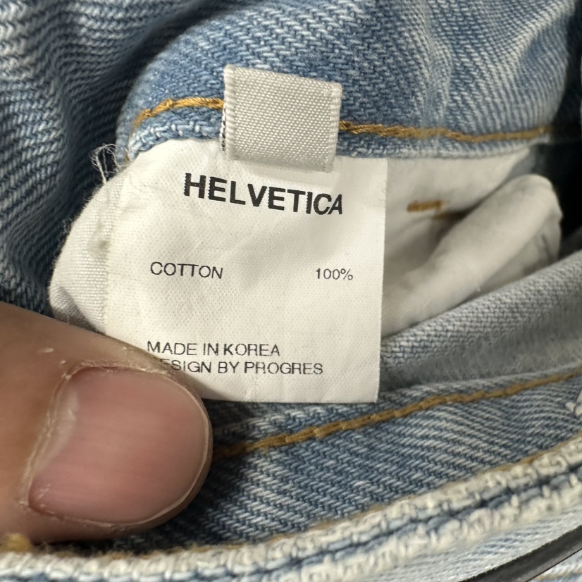 HELVETICA韓國直郵女裝新款人氣推薦熱賣26春夏牛仔褲不含腰帶HELVETICA牛仔褲