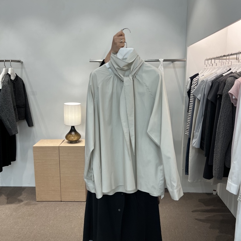 SIHO ARCHIVE韓國直郵女裝新款人氣休閑26春夏襯衫蕾絲衫圍巾SIHO ARCHIVE襯衫/蕾絲衫圖色2