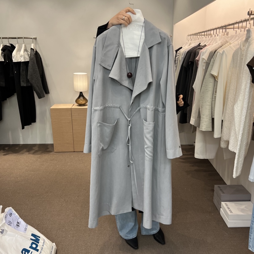 SIHO ARCHIVE東大門實拍女士新品26春夏休閑真品長款風衣SIHO ARCHIVE長款風衣圖色2