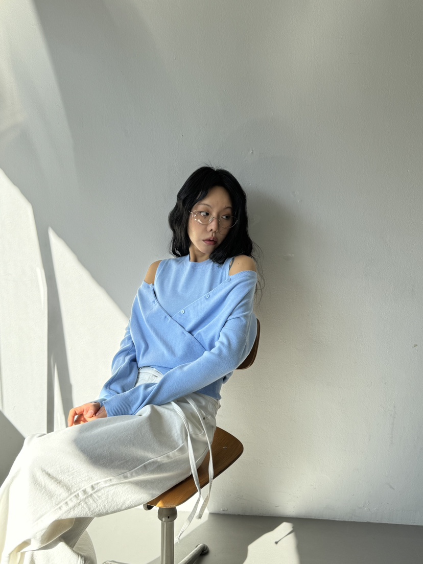 LIMLIMLIM東大門代購女裝新品休閑職業時尚人氣針織衫雙面LIM LIM LIM針織衫