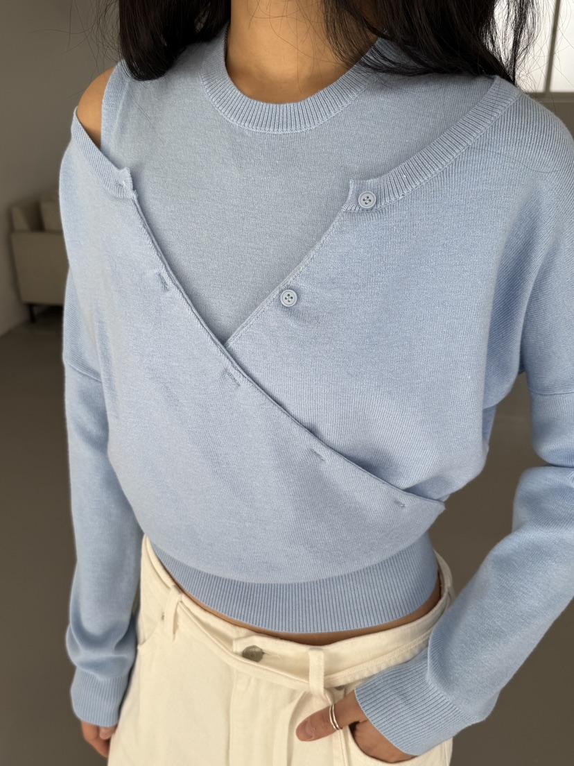 LIMLIMLIM東大門代購女裝新品休閑職業時尚人氣針織衫雙面LIM LIM LIM針織衫