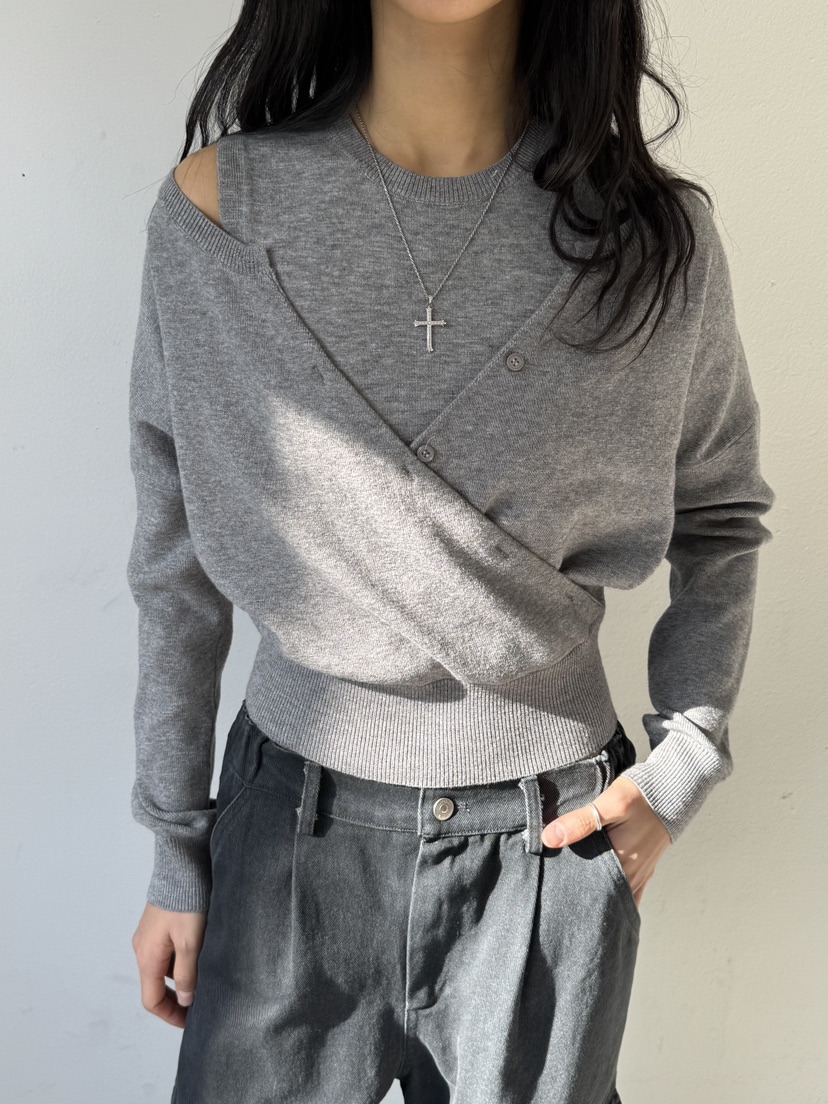 LIMLIMLIM東大門代購女裝新品休閑職業時尚人氣針織衫雙面LIM LIM LIM針織衫圖色2