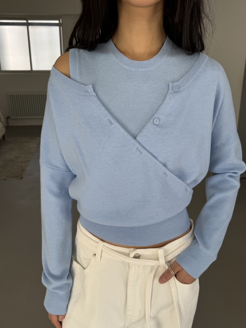 LIMLIMLIM東大門代購女裝新品休閑職業時尚人氣針織衫雙面LIM LIM LIM針織衫圖色3