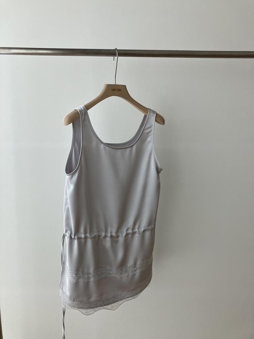 AND THE東大門代購女裝新款26春夏推薦人氣吊帶背心蕾絲AND THE吊帶/背心圖色2