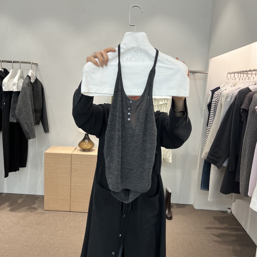 SIHO ARCHIVE韓國代購女士新款休閑26春夏職業人氣吊帶背心SIHO ARCHIVE吊帶/背心圖色2