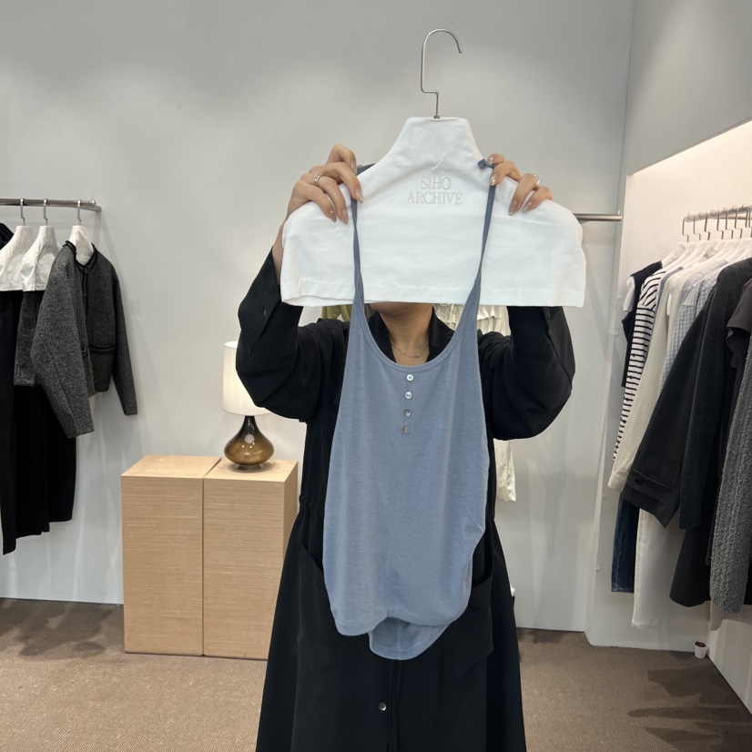 SIHO ARCHIVE韓國代購女士新款休閑26春夏職業人氣吊帶背心SIHO ARCHIVE吊帶/背心圖色3