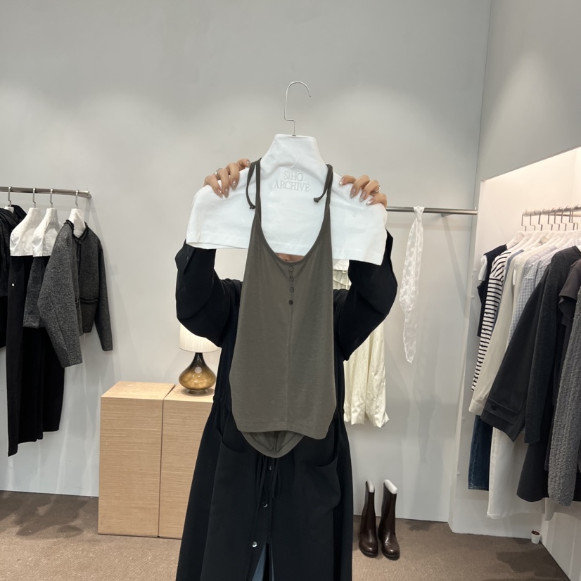 SIHO ARCHIVE韓國代購女士新款休閑26春夏職業人氣吊帶背心SIHO ARCHIVE吊帶/背心圖色4