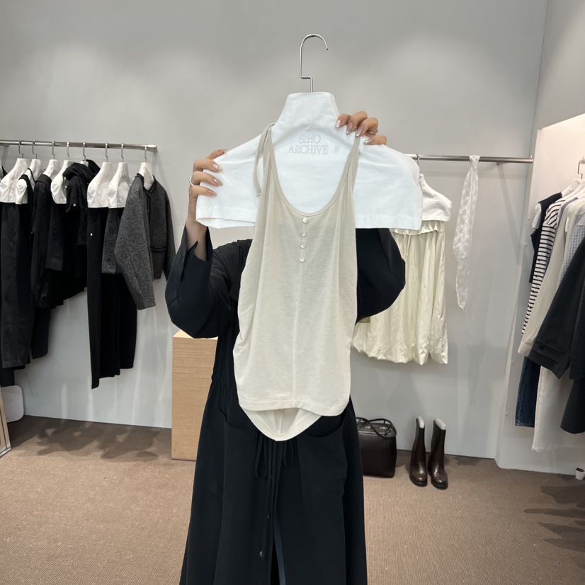 SIHO ARCHIVE韓國代購女士新款休閑26春夏職業人氣吊帶背心SIHO ARCHIVE吊帶/背心圖色6