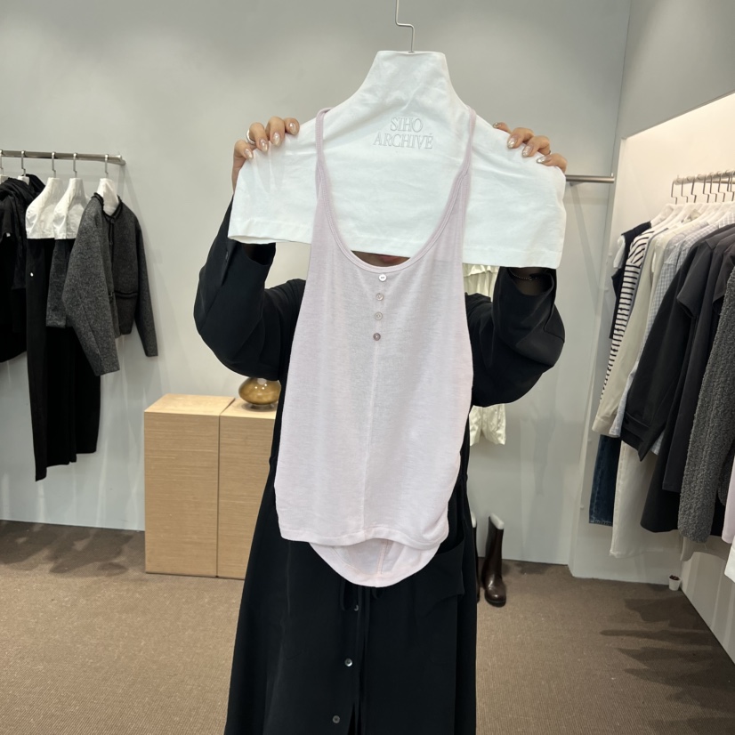 SIHO ARCHIVE韓國代購女士新款休閑26春夏職業人氣吊帶背心SIHO ARCHIVE吊帶/背心圖色7