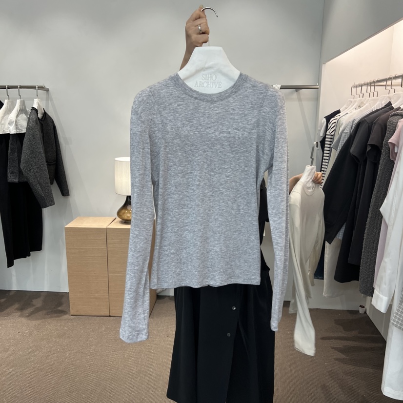 SIHO ARCHIVE東大門直郵女士新品休閑推薦人氣長袖T恤紐扣SIHO ARCHIVE長袖T恤圖色3