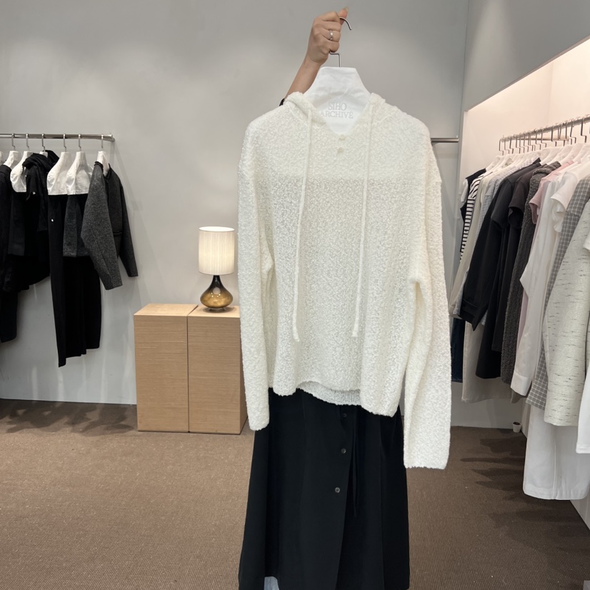 SIHO ARCHIVE東大門代購女裝新款職業熱賣26春夏針織衫連帽衫SIHO ARCHIVE針織衫圖色1