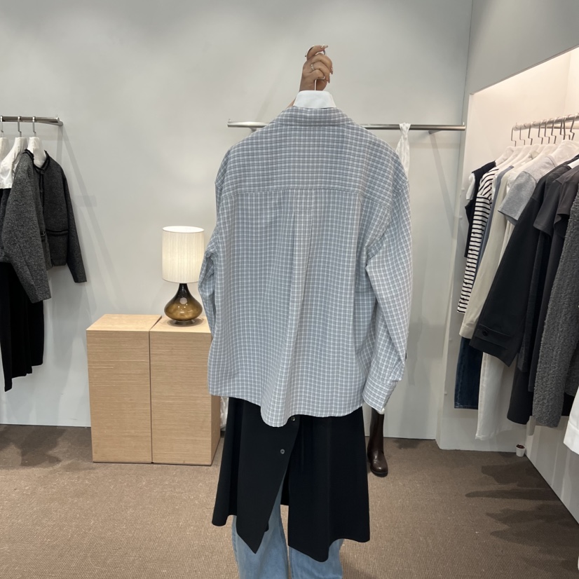 SIHO ARCHIVE東大門實拍女士新品26春夏襯衫蕾絲衫不含內搭格子SIHO ARCHIVE襯衫/蕾絲衫