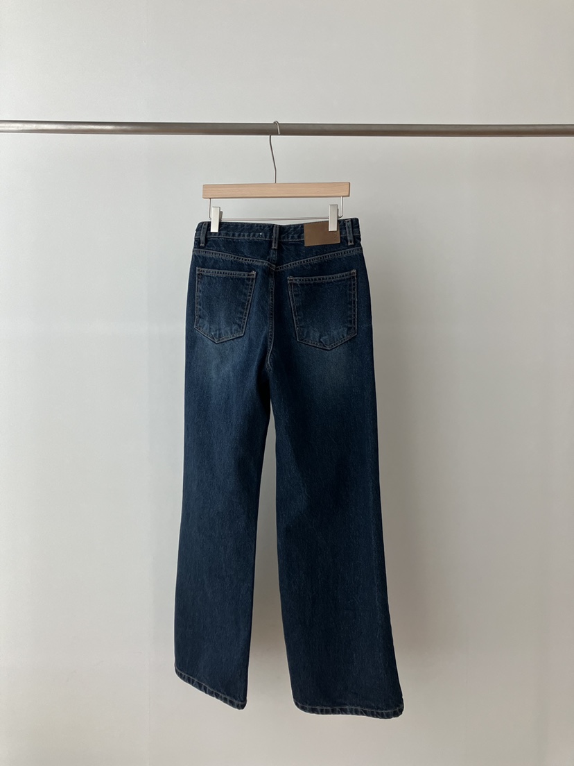 AND THE韓國直郵女裝新款推薦職業26春夏熱賣真品牛仔褲AND THE牛仔褲