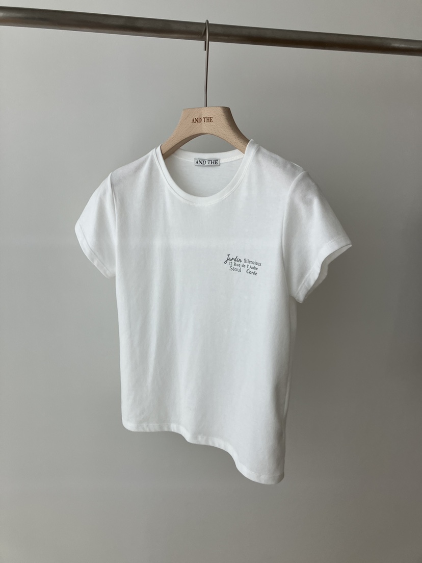 AND THE韓國直郵女士新品26春夏推薦時尚休閑熱賣職業T恤AND THET恤圖色5