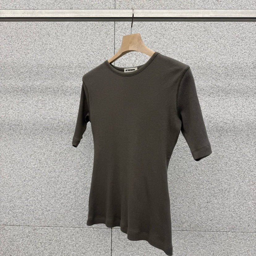 AT THE BAGEL韓國代購女士新款26春夏休閑真品熱賣時尚T恤AT THE BAGELT恤圖色3