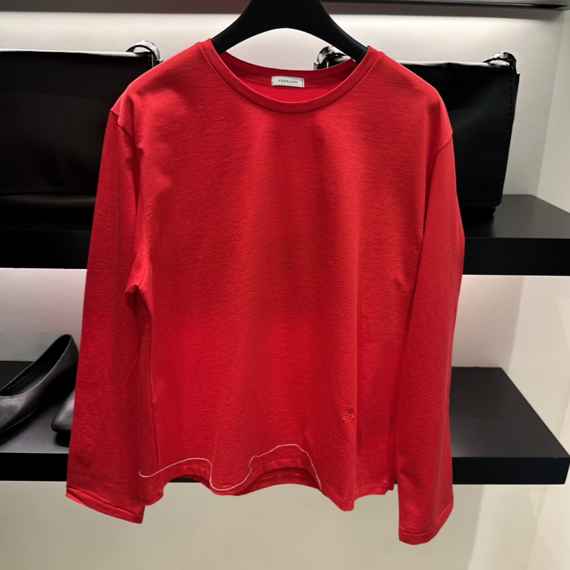 FEBRUARY 11東大門直郵女裝新品休閑熱賣推薦職業長袖T恤FEBRUARY 11長袖T恤圖色5