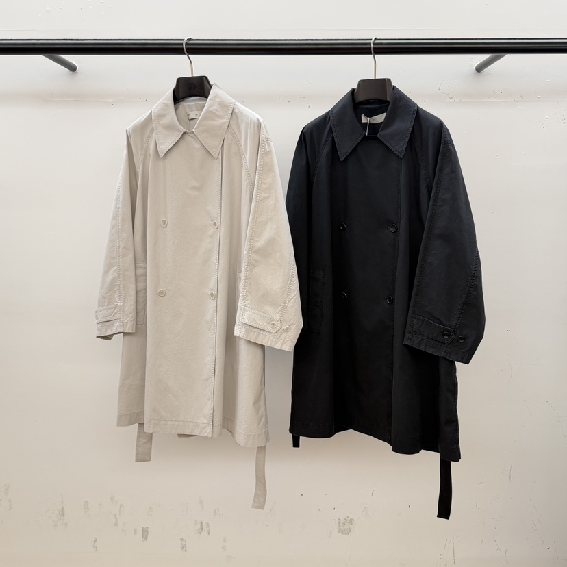 ID東大門代購女士新品推薦休閑職業時尚26春夏長款風衣含腰帶ID長款風衣