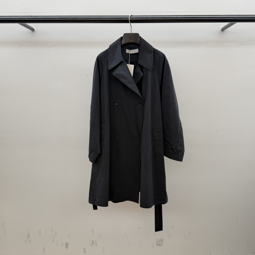 ID東大門代購女士新品推薦休閑職業時尚26春夏長款風衣含腰帶ID長款風衣圖色2