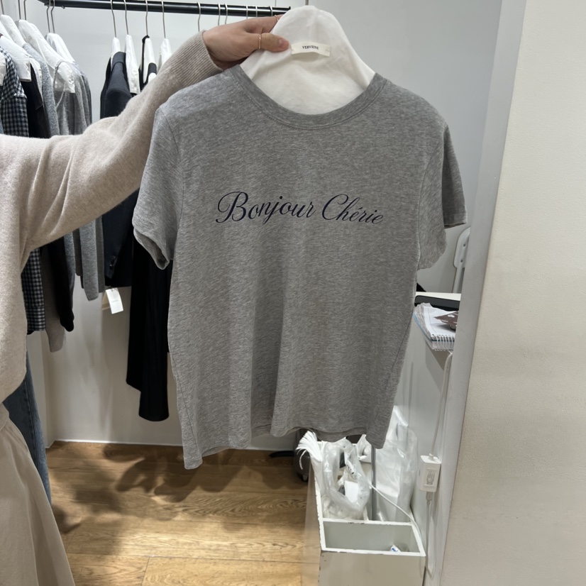 VERVEINE東大門代購女士新品人氣推薦時尚26春夏職業熱賣T恤VERVEINET恤圖色1