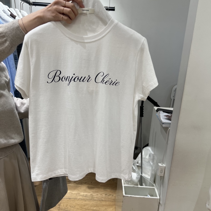 VERVEINE東大門代購女士新品人氣推薦時尚26春夏職業熱賣T恤VERVEINET恤圖色2