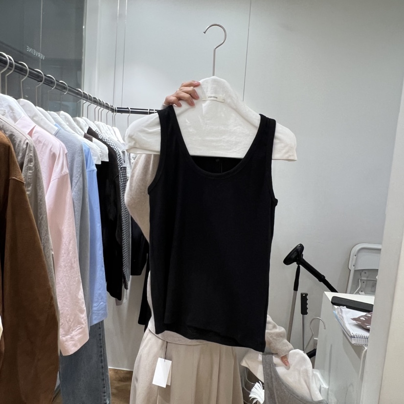 VERVEINE韓國代購女裝新品推薦人氣休閑熱賣職業吊帶背心VERVEINE吊帶/背心圖色1