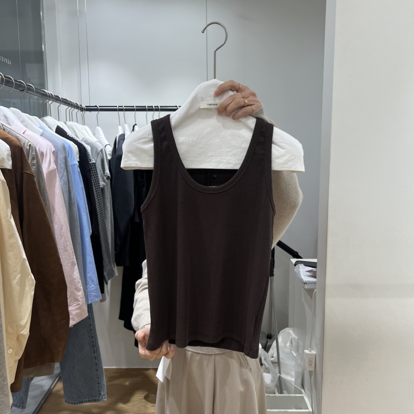 VERVEINE韓國代購女裝新品推薦人氣休閑熱賣職業吊帶背心VERVEINE吊帶/背心圖色4
