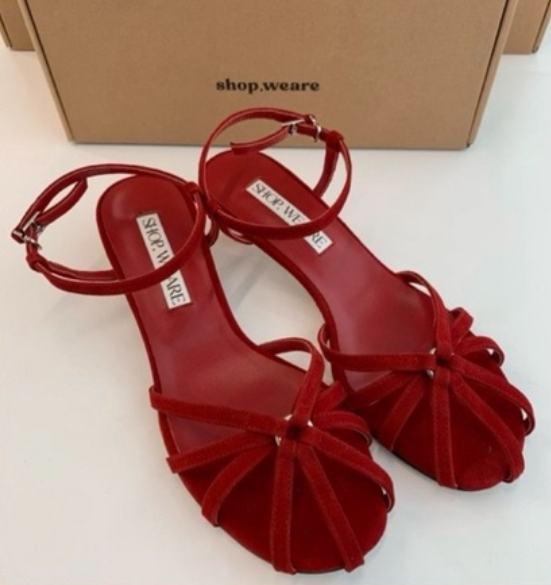 WE ARE/WELOVER東大門直郵女士新款26春夏涼鞋拖鞋絨面革SHOP_WE ARE涼鞋/拖鞋圖色1