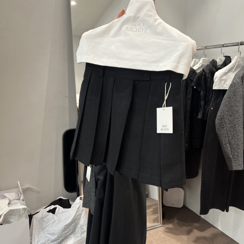 SIHO ARCHIVE東大門代購女士新品26春夏時尚人氣休閑短裙SIHO ARCHIVE短裙圖色2