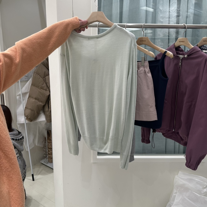 OURMOMENT韓國代購女士新品真品26春夏時尚推薦休閑針織衫OURMOMENT針織衫