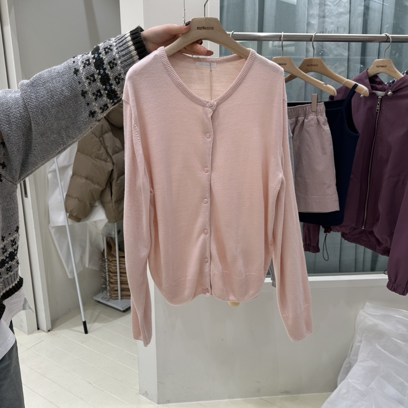 OURMOMENT韓國代購女士新品真品26春夏時尚推薦休閑針織衫OURMOMENT針織衫圖色1