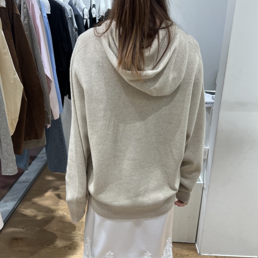 VERVEINE韓國直郵女士新款推薦職業真品針織衫連帽衫紐扣VERVEINE針織衫