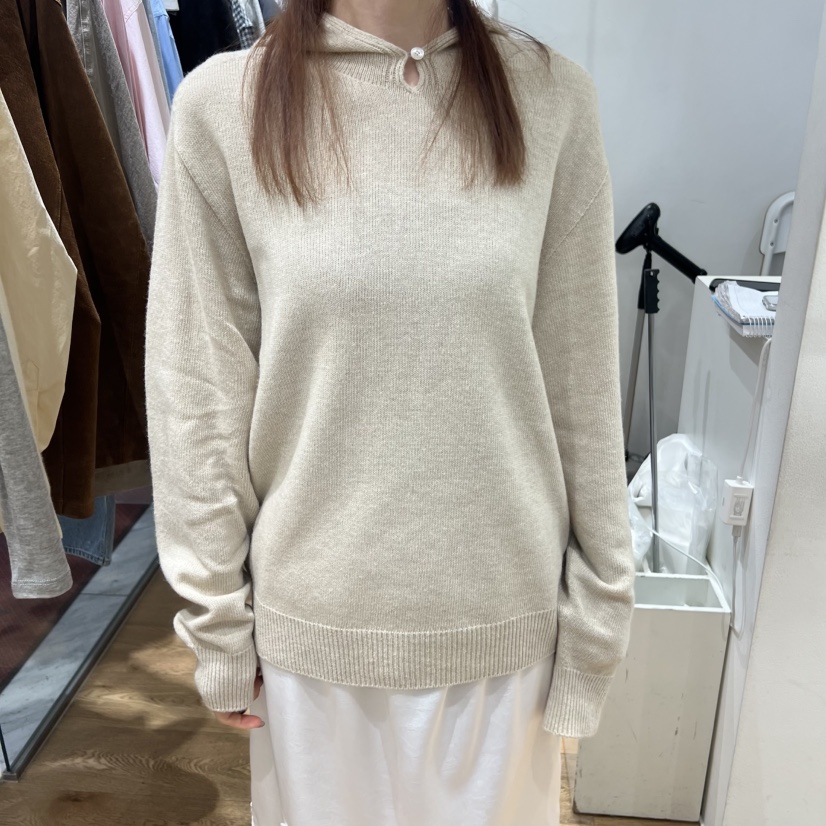 VERVEINE韓國直郵女士新款推薦職業真品針織衫連帽衫紐扣VERVEINE針織衫圖色1