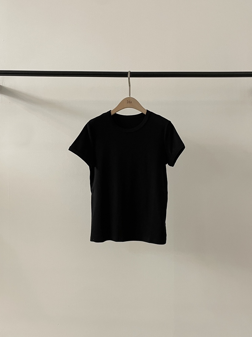 2DA/DARIMI-P韓國代購女裝新品職業休閑人氣真品時尚T恤2DA/DARIMI-PT恤圖色3黑色