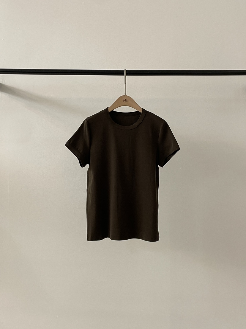 2DA/DARIMI-P韓國代購女裝新品職業休閑人氣真品時尚T恤2DA/DARIMI-PT恤圖色4棕色