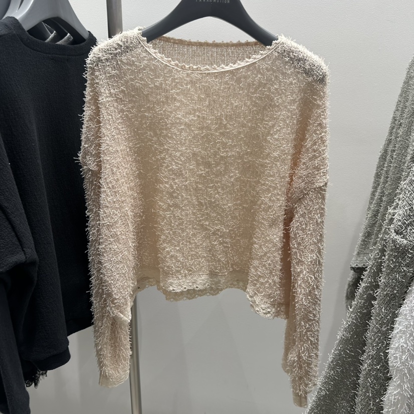 TARABY MOTION韓國代購女士新品熱賣推薦時尚針織衫蕾絲TARABY MOTION針織衫圖色2