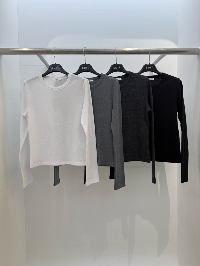 EDIT東大門實拍女士新款熱賣推薦人氣休閑職業時尚長袖T恤EDIT長袖T恤