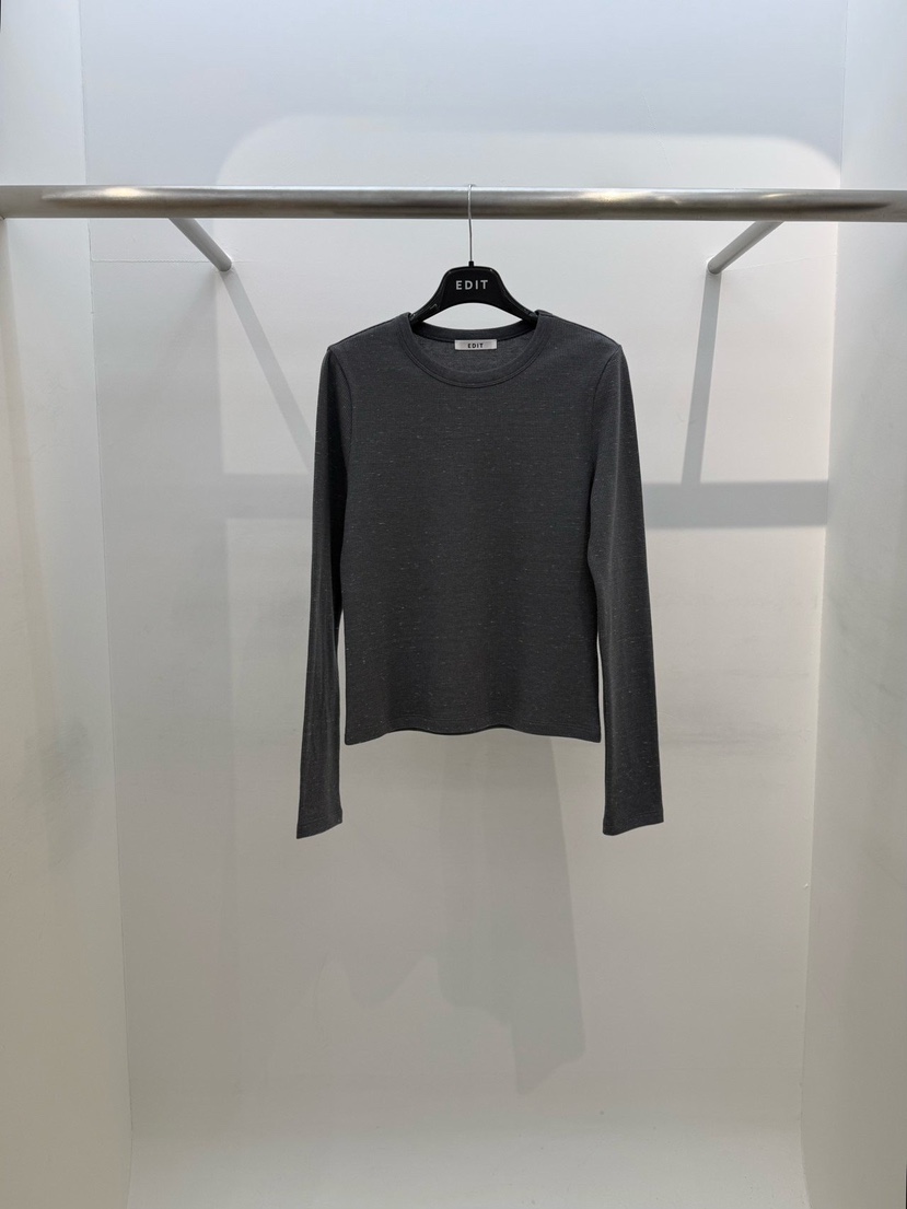 EDIT東大門實拍女士新款熱賣推薦人氣休閑職業時尚長袖T恤EDIT長袖T恤圖色2灰色