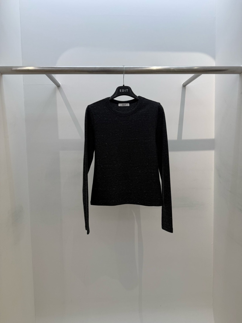EDIT東大門實拍女士新款熱賣推薦人氣休閑職業時尚長袖T恤EDIT長袖T恤圖色3墨色