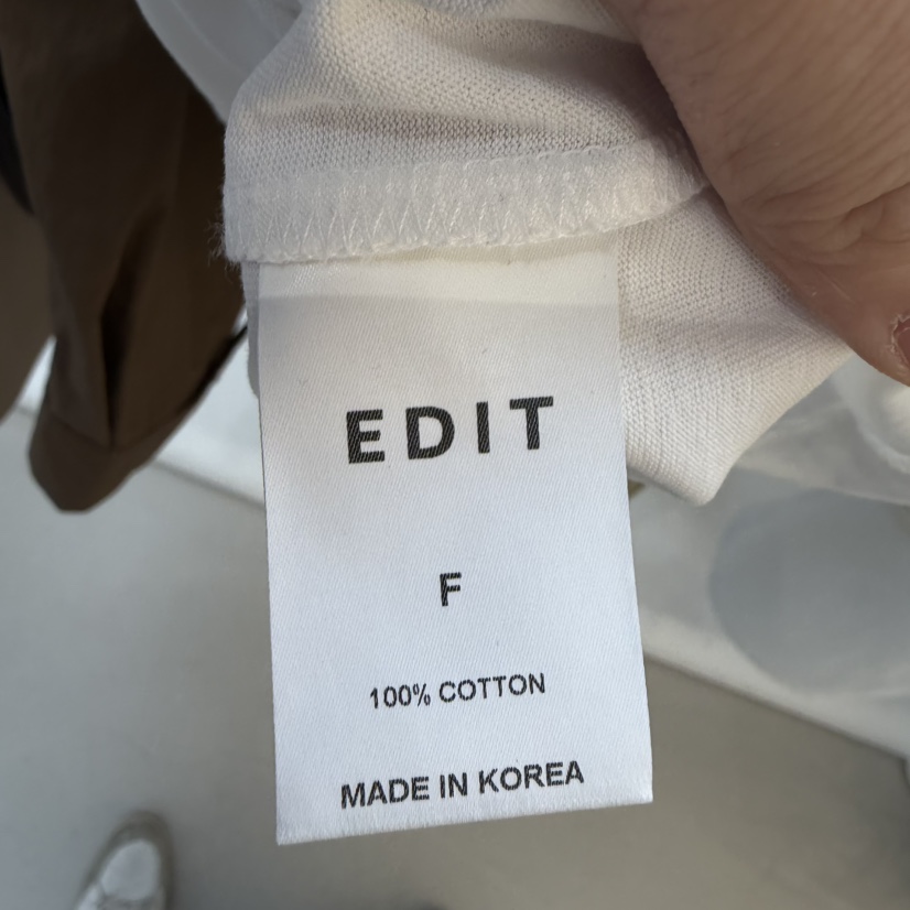EDIT東大門實拍女裝新品休閑時尚26春夏人氣熱賣職業真品T恤EDITT恤