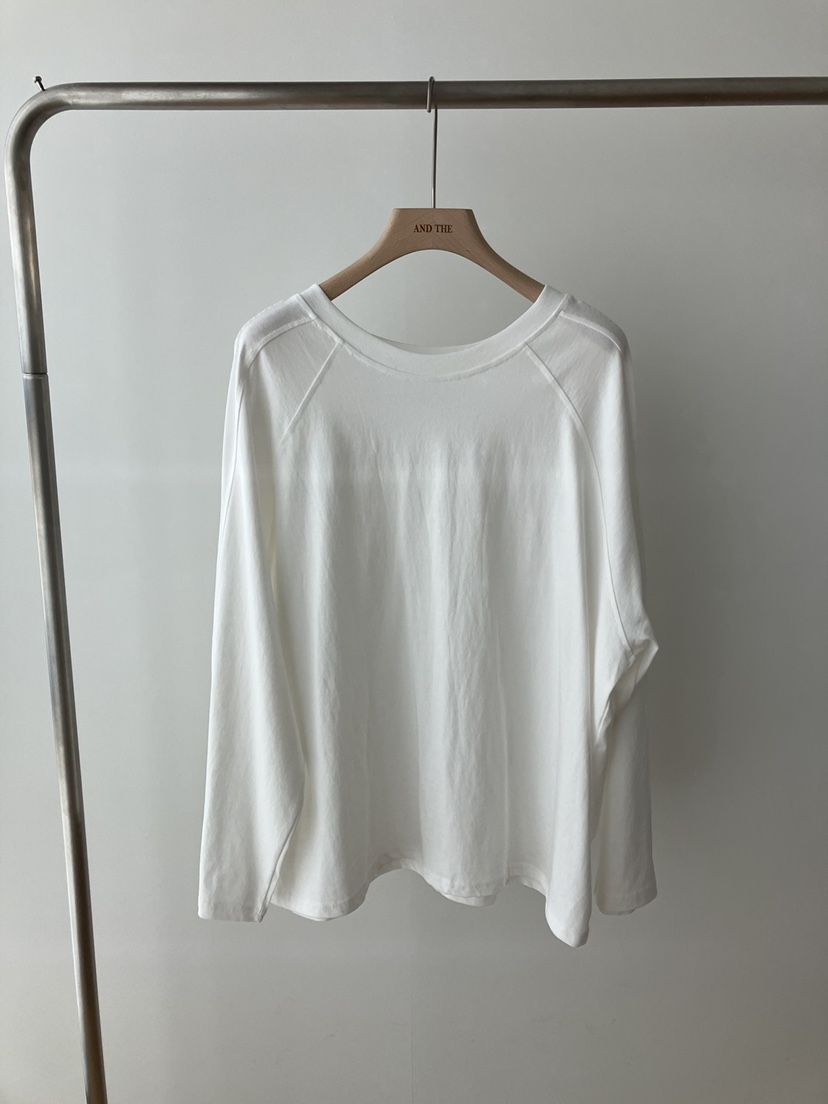 AND THE東大門代購女士新款職業時尚推薦26春夏長袖T恤插肩袖AND THE長袖T恤圖色2
