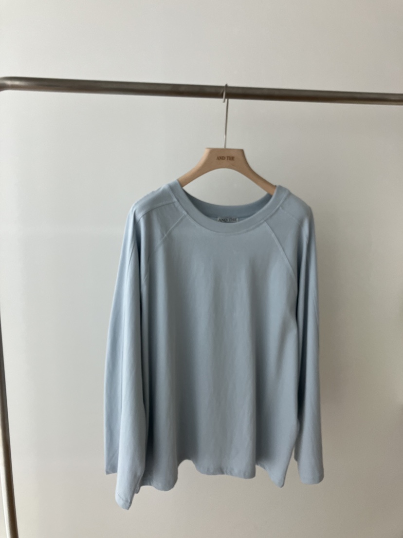 AND THE東大門代購女士新款職業時尚推薦26春夏長袖T恤插肩袖AND THE長袖T恤圖色3