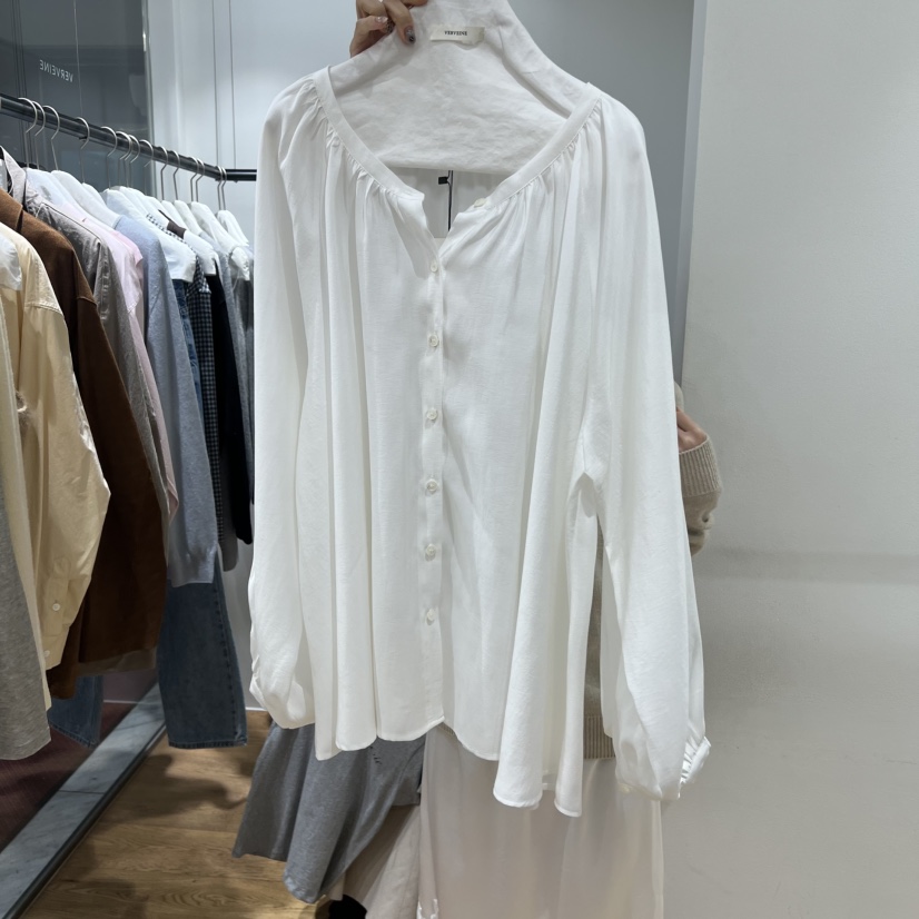 VERVEINE東大門直郵女裝新品休閑熱賣職業26春夏襯衫蕾絲衫VERVEINE襯衫/蕾絲衫圖色1