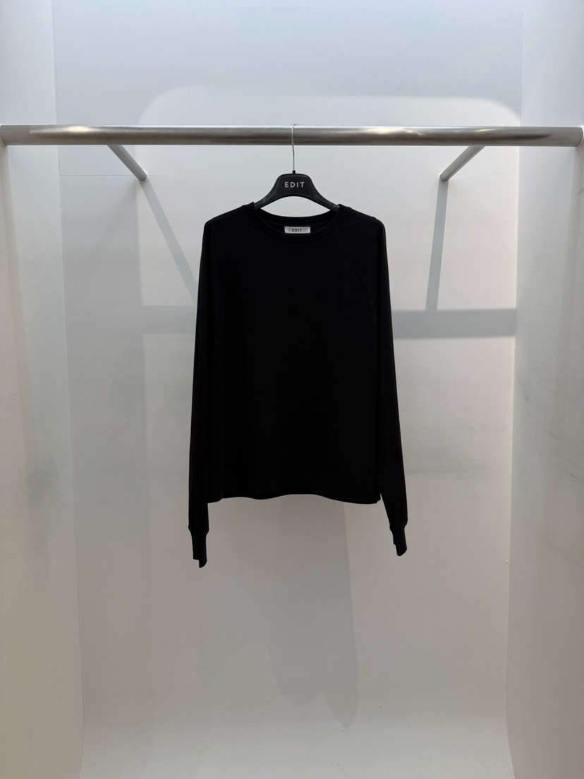 EDIT東大門代購女裝新品推薦熱賣26春夏職業人氣真品長袖T恤EDIT長袖T恤圖色4黑色