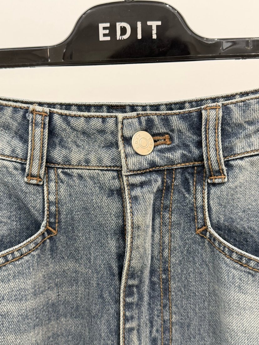 EDIT韓國代購女裝新款時尚人氣熱賣推薦職業休閑26春夏牛仔褲EDIT牛仔褲