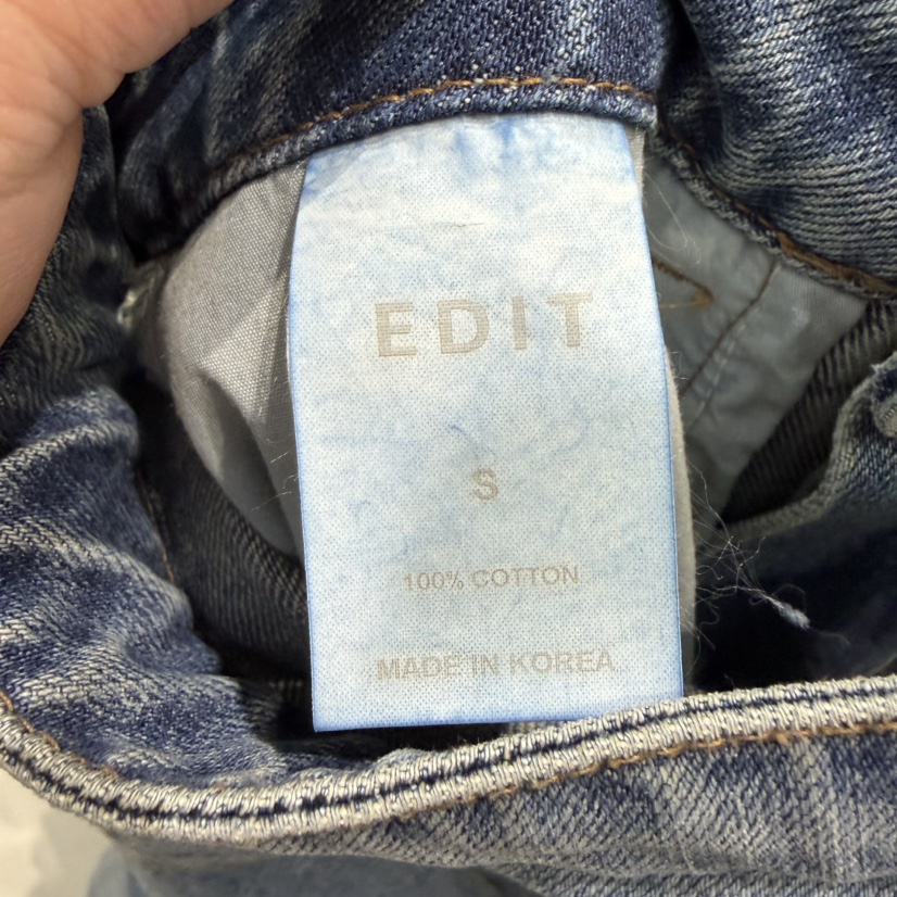 EDIT韓國代購女裝新款時尚人氣熱賣推薦職業休閑26春夏牛仔褲EDIT牛仔褲