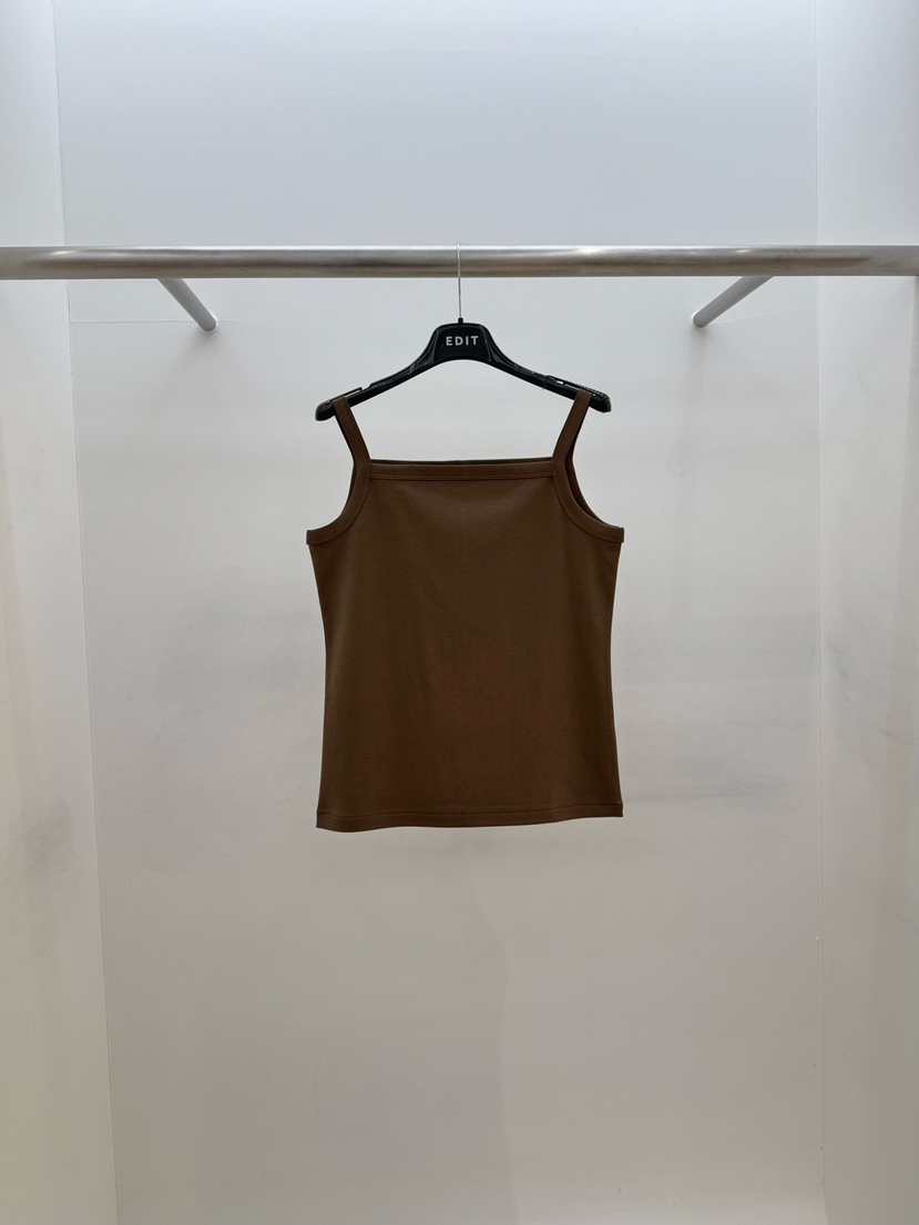 EDIT東大門實拍女裝新款人氣職業時尚熱賣真品26春夏吊帶背心EDIT吊帶/背心圖色2摩卡色